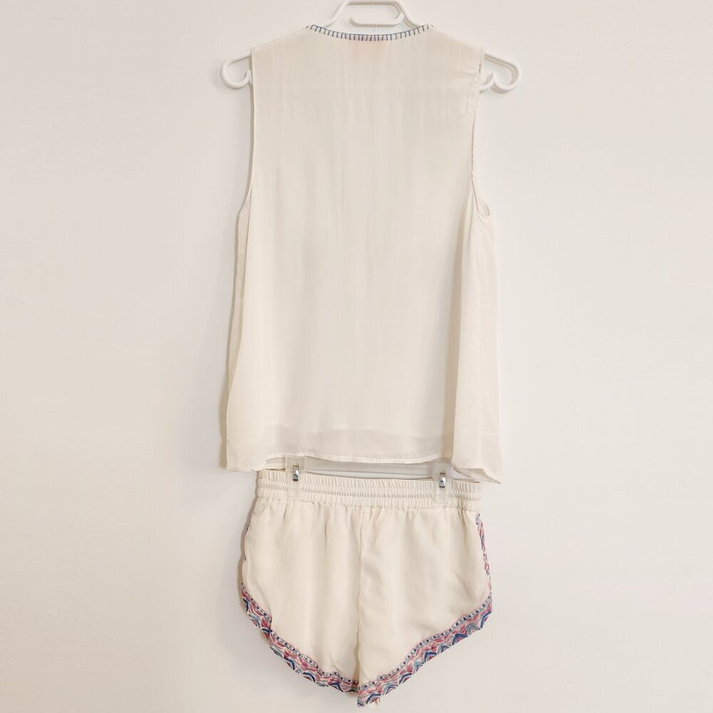 Rococo Sand Paloma Embroidered Top and Shorts Set Size XS b202 - Picture 7 of 14